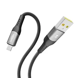 Кабель для заряджання та обміну даними Yoki YK-SO15 SOLID Series USB/MicroUSB 60W 3A/20V 1.2 м Чорний - мініатюра 5