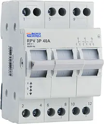 Ручний перемикач вводу (І‑0‑ІІ) 3P 40A RPV АСКО‑УКРЕМ (A0010220010)