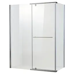 Душова кабіна без піддону Koer SR SC01-120x80x200-TR-01 прозоре скло Easy Clean 8 мм, хром KR5353, Універсальна, прозорий, хром