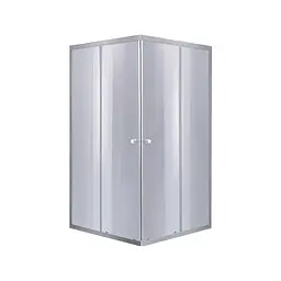 Душова кабіна Lidz Wawel SC80x80.SAT.LOW.GR, скло тоноване 4 мм без піддона, Універсальна, тонований