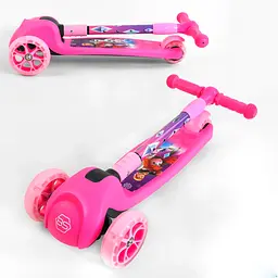 Самокат Best Scooter 13х30х58-71.5 см Рожевий 000231656 - мініатюра 6