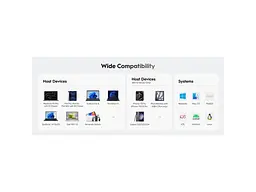 Док-станція CUDY 5-in-1 Grey (UH405) - мініатюра 2