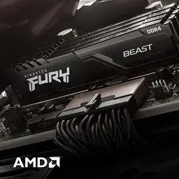 Модуль пам'яті для комп'ютера DDR4 32GB (2x16GB) 3200 MHz Fury Beast Black Kingston Fury (ex.HyperX) (KF432C16BBK2/32) - мініатюра 8