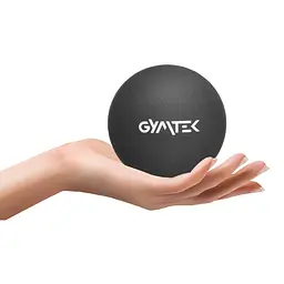 Масажний м'яч Gymtek 63 мм силіконовий чорний - мініатюра 3