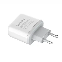 Зарядний пристрій ColorWay Power Delivery Port PPS USB (Type-C PD + Type-C PD) (40W) white (CW-CHS048PD-WT)