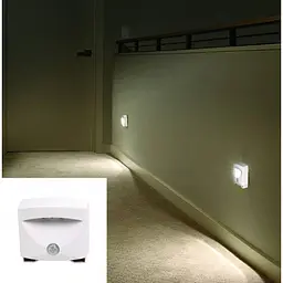 Світлодіодна LED-лампа з датчиком руху на батареях AAA світильник Mighty Light біла - мініатюра 7
