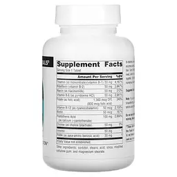 Комплекс вітамінів групи В B-50 Complex 50 mg 100 таблеток Source Naturals vit0005666 - мініатюра 2