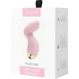 Вакуумний кліторальний стимулятор Svakom Pulse Pure Pale Pink - мініатюра 7