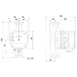 Циркуляційний насос Grundfos Alpha1 L 25-60 180 (99160584) - мініатюра 5