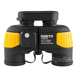 Бінокль SIGETA Admiral 7x50 Yellow floating/compass/reticle морський - мініатюра 2