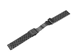 Ремінець BeWatch 22 мм сталевий Quadro для Samsung Gear S3 Galaxy Watch 46 мм Active 2 44 мм Чорний (1024401) - мініатюра 3
