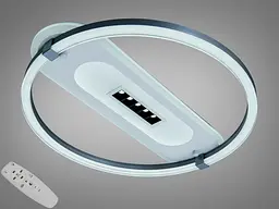 Стельова LED-люстра Diasha біло-чорна 48 Вт з пультом