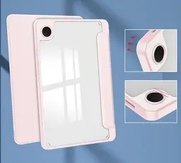 Чохол TPUCristal SlimTPU Spen holder Samsung Galaxy Tab A9 8.7 X110 X115 Світло-рожевий - мініатюра 3