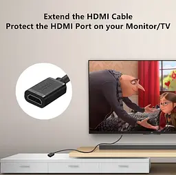 Подовжувач HDMI (тато) — HDMI (мама) Merlion HF15 1.5m, v2.0, OD-7.0mm - мініатюра 2