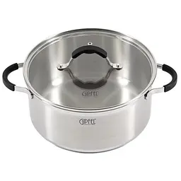 Каструля з кришкою Gipfel Metropole GP-1735 5.2 л 24 см срібляста - мініатюра 3