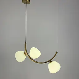Вражаюча люстра MODERN FLORAL ARCH на 3 плафони Line.F C 18D/3 AB - мініатюра 5