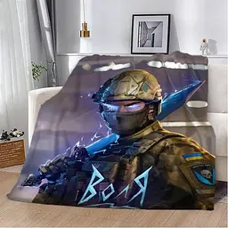 Плед патріотичний 3D Воля 2593_B 12124 135х160 см