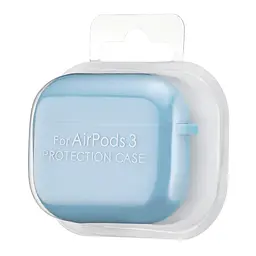 Чохол Silicone Case 2,5mm with microfiber for AirPods 3 Glacier Blue - мініатюра 2