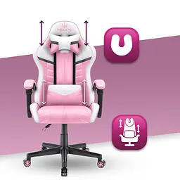Комп'ютерне крісло Hell's Chair HC-1004 PINK - мініатюра 8
