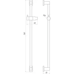 Душова стійка Topaz Odiss To-18107-BB 000022524 Чорний матовий - мініатюра 5