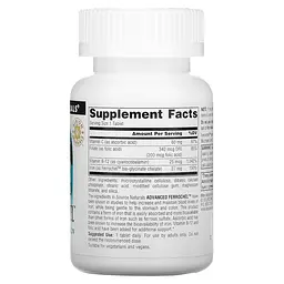 Залізо Source Naturals Advanced Ferrochel 180 таблеток з вітамінами В та С - мініатюра 2