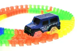 Дитячий гоночний трек з машинкою Translucent Track Car 7210 на блістері р.24х17х6см - мініатюра 3