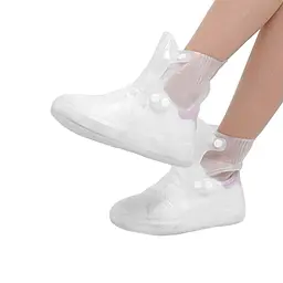 Бахіли на взуття гумові від води та бруду Lesko SB-108 L 38-39 White (15009)