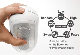Мастурбатор Tenga Zero Flip Gravity із вібрацією - мініатюра 7