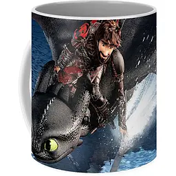 Кухоль GeekLand Як приручити дракона How to train your dragon  Прихований світ HD.02.20 330 мл білий - мініатюра 3