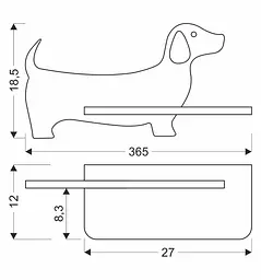 Настінний світильник Candellux 21-00989 Dog - мініатюра 3