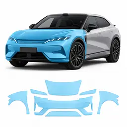Антигравійна захисна бронеплівка за лекалами для BYD Song L I 2024- передня частина авто (капот бампер крила))
