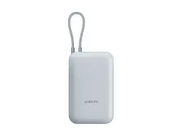 Зовнішній акумулятор (павербанк) Xiaomi 10000mAh 22.5W (Integrated Cable) (BHR9073GL) блакитний
