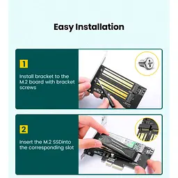 Контролер Ugreen PCI-E 3.0 for SSD M.2 NVMe + M.2 NGFF CM302 (70504) - мініатюра 8