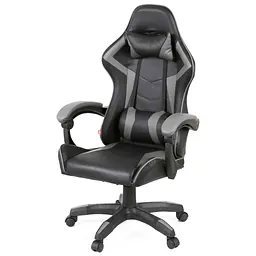 Кресло игровое Аклас Бешкет ANF подростковый Черный (PU-черный/серый) (00160338)