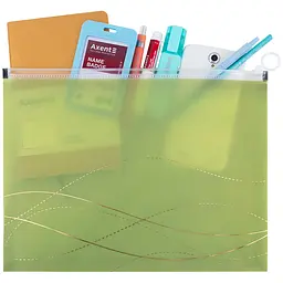 Папка А4 Axent Waves-3 на блискавці zip-lock (1497-42-A) - мініатюра 3