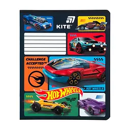 Зошит Kite Hot Wheels, 12 аркушів, лінія (HW26-234), в асортименті - мініатюра 4