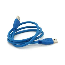 Дата кабель USB 3.0 AM/AM 1.0m Blue Voltronic (YT-3.0AM+AM-1.0) - мініатюра 2