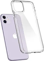 Оригінальний протиударний чохол для iPhone 11 Spigen Ultra Hybrid Crystal Clear 076CS27185 прозорий - мініатюра 1