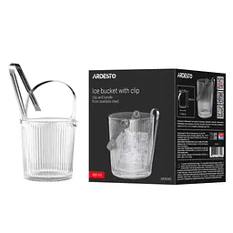 Відро для льоду Ardesto Iceberg 980мл, скло, прозорий (AR5045) - мініатюра 6
