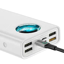 Зовнішній акумулятор Baseus Amblight QC3.0+PD 65W 30000mAh білий - мініатюра 5
