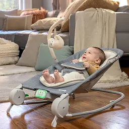 Шезлонг Ingenuity Parker-Chambray з технологією м’якого масажу Happy Belly темно-сірий (16853) - мініатюра 9