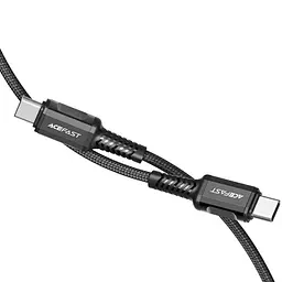 Дата кабель Acefast C1-03 Type-C to Type-C 60W (1.2m) Black - мініатюра 2