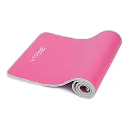 Килимок спортивний Cornix NBR 183 x 61 x 1 см для йоги та фітнесу XR-0095 Pink/Grey - мініатюра 5