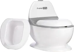 Дитячий горщик FreeON зі звуком змиву, white