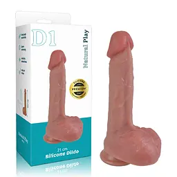 Фалоімітатор Erospace Natural Play D1 21 см тілесний - мініатюра 10
