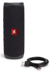Портативна колонка JBL Flip 5 Black (JBLFLIP5BLKEU) (6702503) - мініатюра 5
