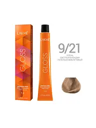 Безаміачна крем-фарба для тонування волосся Lakme Gloss 9/21 світлий фіолетово-попільний блонд 60 мл - мініатюра 2