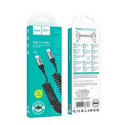 Кабель HOCO Type-C до Type-C 1.5m, 60W| - мініатюра 2