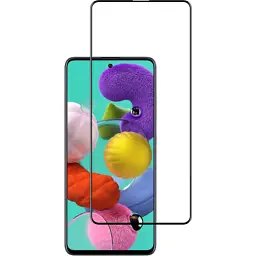 Скло захисне ACCLAB Full Glue Samsung A51 Black (1283126508608) - мініатюра 2
