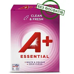 Пральний порошок A+ Essential для білого та кольорового, 4.42 кг